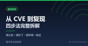 漏洞复现方法论：从 CVE 公告到本地验证的四步法（附 CVE-2021-41773 完整示例） - 星宇安全实验室-星宇安全实验室